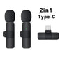 Microphone Lavalier sans fil, Mini micro d'enregistrement Audio et vidéo Portable pour iPhone Android, diffusion en direct et jeu