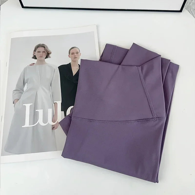 Offre spéciale Fitness femme Leggings pantalons de course sensation nue Leggings taille haute Push Up Sport femmes Fitness course Yoga pantalon