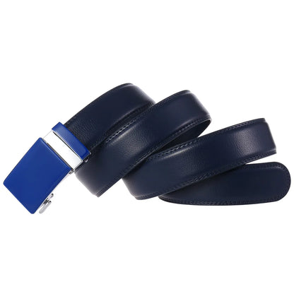 Nouveaux hommes ceinture mode alliage automatique boucle ceinture affaires décontracté décoration ceinture hommes ceintures 3.5 cm noir bleu rouge café