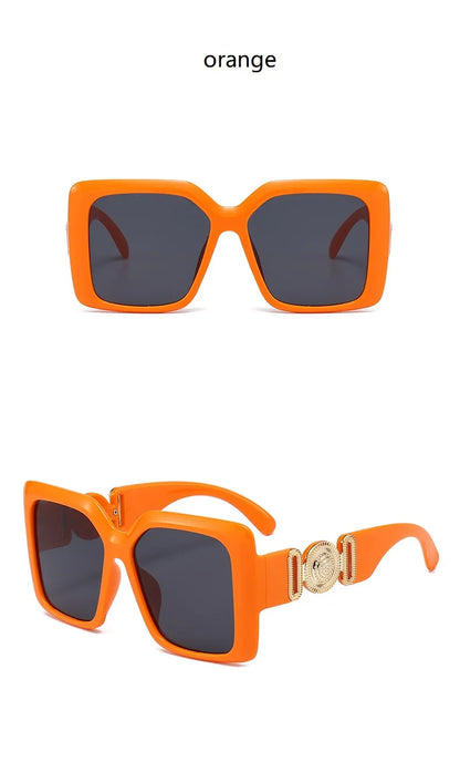 INS populaire carré lunettes de soleil femmes luxe rétro marque hommes tendance voyage lunettes de soleil femme nuances UV400 Oculus