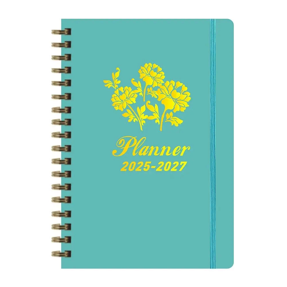 Anglais A5 Agenda livre à faire liste prendre des Notes 2025 calendrier planificateur bloc-Notes 12 mois Agenda hebdomadaire académique 365 jours bloc-Notes