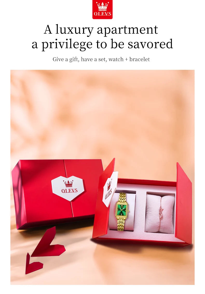 OLEVS-Montre-bracelet à quartz étanche élégante pour femme, date automatique, marque supérieure, montre originale pour femme, luxe, 9995, 2025