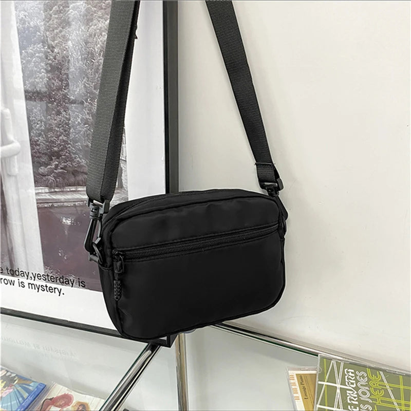 Sacs à bandoulière unisexes pour hommes et femmes, décontractés, mode couleur unie, sac à bandoulière pour Couple, sacoche en Nylon de bonne qualité, sacs à main