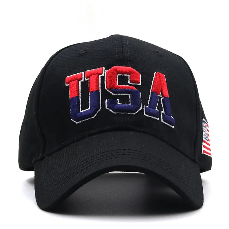 Casquette de Baseball drapeau américain pour hommes et femmes, chapeau à rabat en coton, unisexe, broderie américaine, Hip Hop, Gorras Pet, nouvelle marque