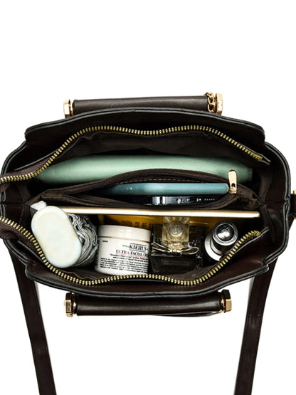 Sli Red Valley – sac à main tendance en cuir PU souple pour femmes, sac à bandoulière en matériau de qualité, grande capacité