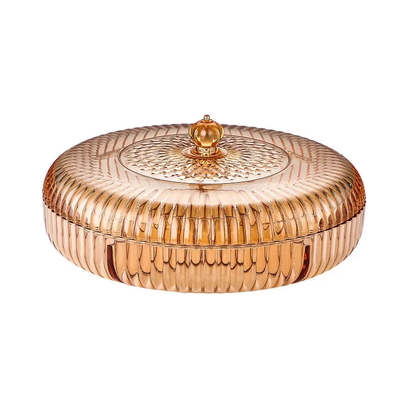 Boîte à snacks transparente multicouche, anti-poussière, acrylique, fruits secs, boîte de rangement pour bonbons et noix, salon moderne, conteneur solaire