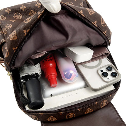 Sacs à Dos imprimés kangourou classiques Sac à Dos en Cuir Pu pour femmes Sac d'école à bandoulière pour mère Sacs à Dos Sac de transport A Dos