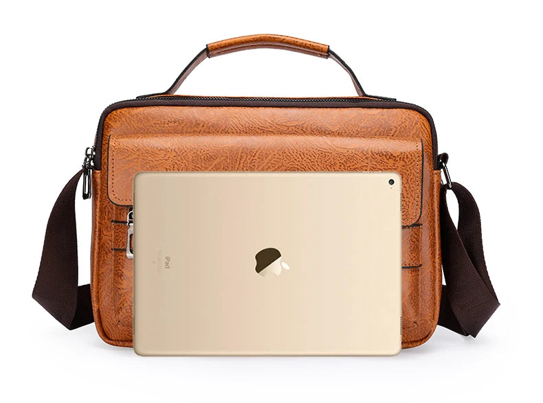 Sacs de messager de marque kangourou de luxe hommes en cuir sac à bandoulière décontracté pour hommes marron noir sac à bandoulière d'affaires sac à main masculin