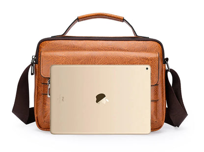 Sacs de messager de marque kangourou de luxe hommes en cuir sac à bandoulière décontracté pour hommes marron noir sac à bandoulière d'affaires sac à main masculin