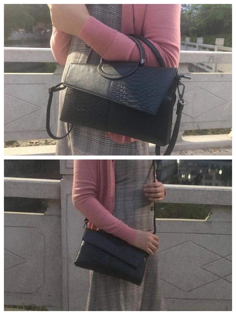 Sac à bandoulière en cuir synthétique PU pour femmes, sac à main et bourse à rabat à motif d'alligator pour dîner de mariage décontracté