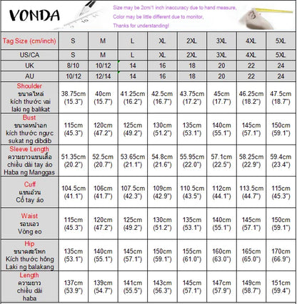 VONDA Vintage Robe Maxi femmes été fête imprimer robes 2025 mode col en v 3/4 manches décontracté surdimensionné ample longue Robe