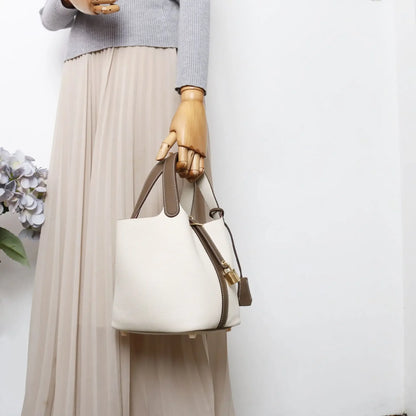 Sac à main en cuir de vache souple, panier de couche de sauna XVI, sac de détermination durable, fabriqué en Chine, nouvelle mode, 2024, E27