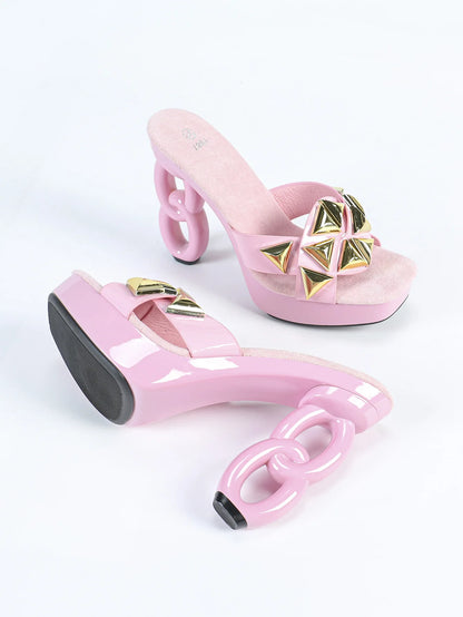 Pantoufles à plateforme pour femmes, style étrange, fretwork, talons hauts, carré, Parker, sandales évidées, chaussures d'été pour femmes, nouveau, 2025, 12cm