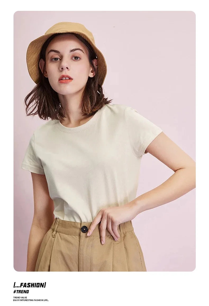 T-shirt manches courtes homme, uni et décontracté, 100% coton, 12 pièces, été