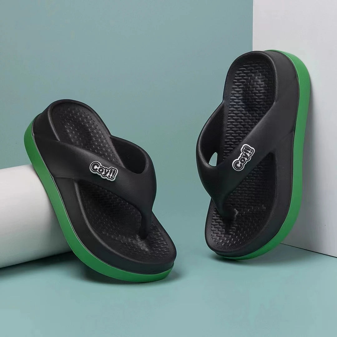 Tongs d'été antidérapantes pour femmes, hauteur 3cm, sandales d'été pour dames, pantoufles pour filles