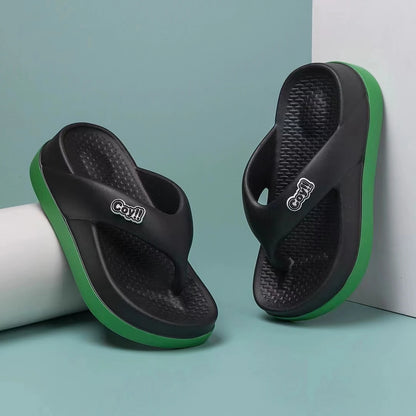 Tongs d'été antidérapantes pour femmes, hauteur 3cm, sandales d'été pour dames, pantoufles pour filles