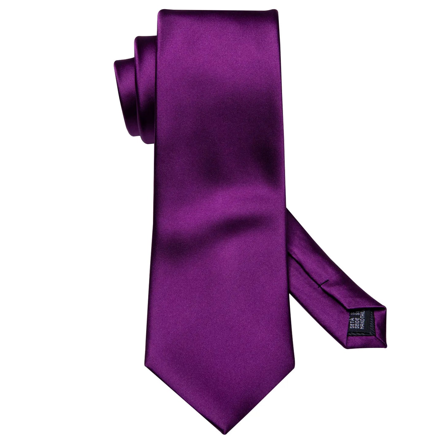 Barry.Wang violet lilas lavande soie hommes cravate mouchoir bouton de manchette ensemble Jacquard cravate florale pour homme mariage fête d'affaires