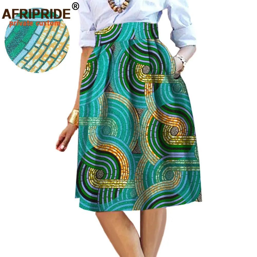 2025 été Original Style africain vêtement jupe Midi pour les femmes privé personnalisé de haute qualité Batik coton Femmal vêtements A 722704