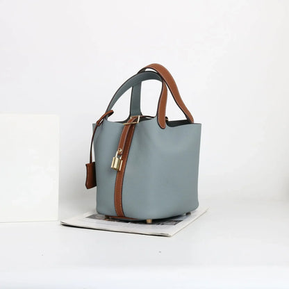 Sac à main en cuir de vache souple, panier de couche de sauna XVI, sac de détermination durable, fabriqué en Chine, nouvelle mode, 2024, E27