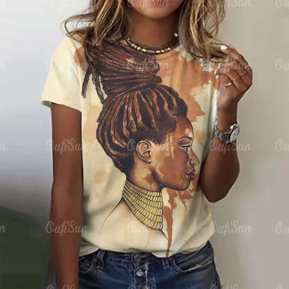 T-shirt manches courtes col rond femme, vintage, décontracté, impression drôle, été, élégant, respirant, Y2k