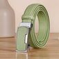 Ceinture de mode coréenne pour femmes, fine, étroite, art, couverture de taille, blanc, orange, bleu, vert, jaune, rouge, designer, ceinture automatique, nouveau