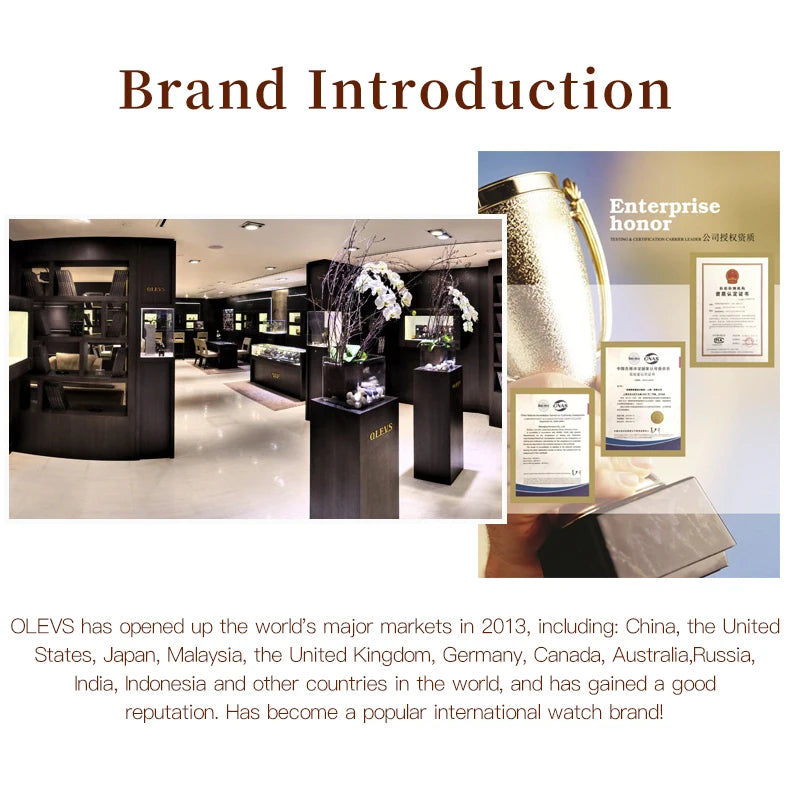 OLEVS Original diamant montre pour femmes mode élégant en acier inoxydable étanche Quartz montre-bracelet de luxe dames robe montres