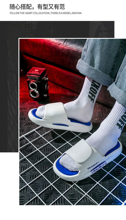 Tongs OligBeach pour hommes, pantoufles à enfiler, sandales chaudes, Zapatos zones bre, optique extérieure, chaussures à plateforme, mode