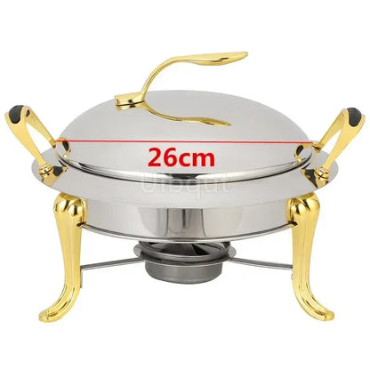 Pot à alcool en acier inoxydable, or sec, petit marmite, restaurant, hôtel, ménage commercial, shabu, pot à frire, réchaud de mariage