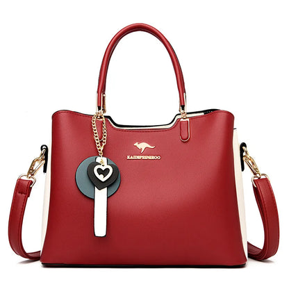 Sacs à bandoulière de marque pour femmes, fourre-tout de grande capacité à 3 couches, sac à main en cuir de bonne qualité de luxe de styliste, nouvelle collection 2024