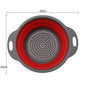1/2 pièces Silicone rond pliant légumes Fruits lavage égouttoir panier passoire pliable égouttoir accessoires de cuisine
