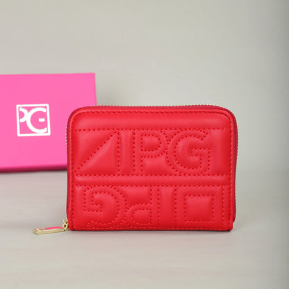 PG PATSY GARIS mode classique rétro hommes et femmes portefeuille universel lettre imprimé Portable sac de carte zéro portefeuille