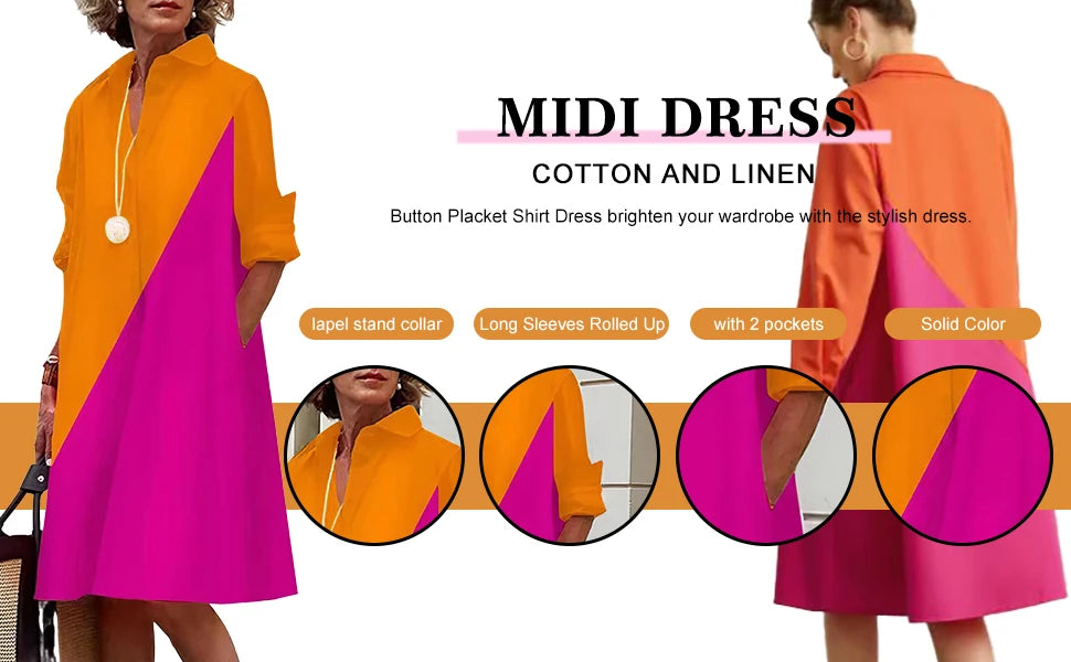 Mcdv-Robe chemise blanche longue pour femme, robe coréenne décontractée, robe rétro, cardigan asymétrique, taille moyenne, printemps et automne