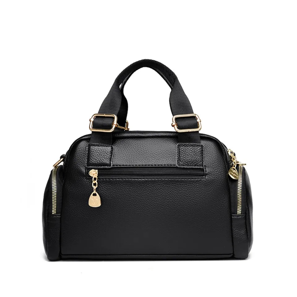 Sac à bandoulière en cuir PU de haute qualité pour femmes, fourre-tout, sacoche multi-poches pour les déplacements quotidiens