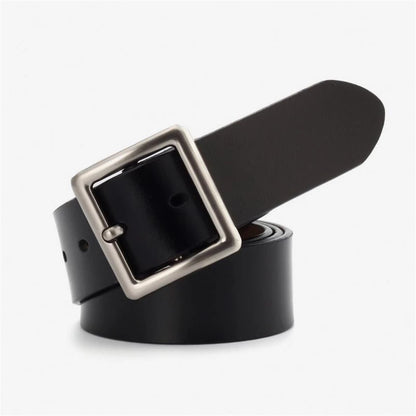 RAINIE SEAN – ceinture blanche en cuir véritable pour femme, avec boucle ardillon, en peau de vache, rouge, noir, Camel