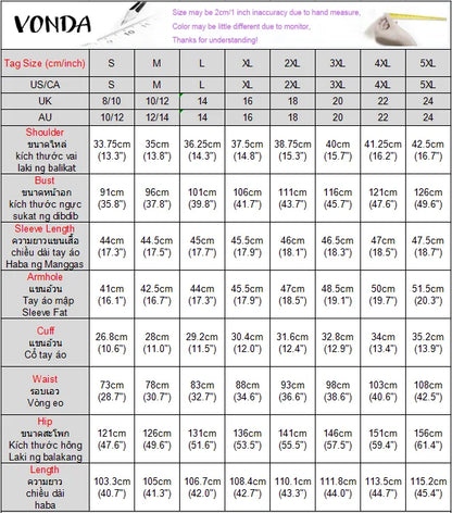 VONDA-Robe de Soirée Imprimée pour Femme, Tenue Éducative Bohème, Col Montant, Ceinture à Nministériels d, Décontractée, Élégante, Été, 2025
