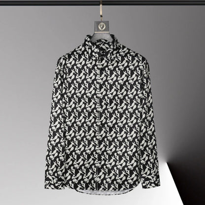 Chemise pour hommes chauds motif imprimé 3D chemise pour hommes à manches longues revers simple boutonnage mode design décontracté corps mince grande taille 6xl