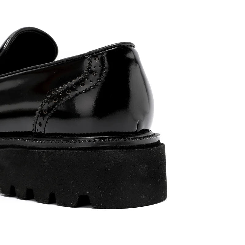 Mocassins d'été en cuir véritable pour hommes, chaussures d'été à enfiler, respirantes, semelle épaisse, richelieu, pompon, tenue décontractée