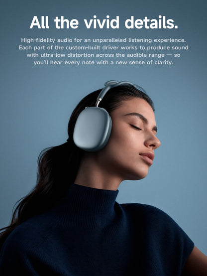 HOCO W65 Plus ANC réduction du bruit Bluetooth casque sur l'oreille sans fil grand écouteur Hifi sons Sport casques avec bouton