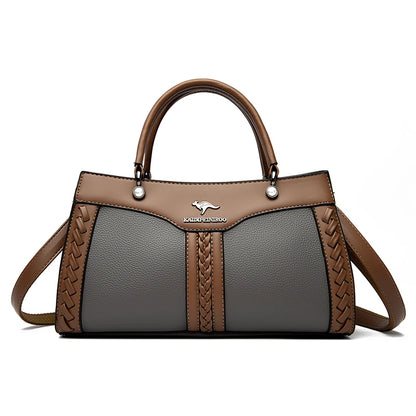 Sac à main multicouche de luxe pour femmes, sacoche tendance de bonne qualité en cuir souple, sac à bandoulière, 2024