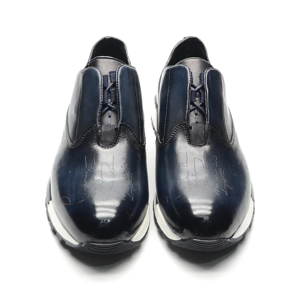 Baskets en cuir véritable naturel pour hommes, chaussures plates à lacets, élégantes, décontractées, qualité supérieure, luxe, mode automne, 03/fête, 2024