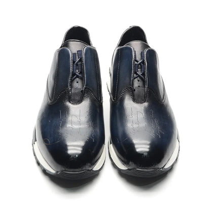 Baskets en cuir véritable naturel pour hommes, chaussures plates à lacets, élégantes, décontractées, qualité supérieure, luxe, mode automne, 03/fête, 2024