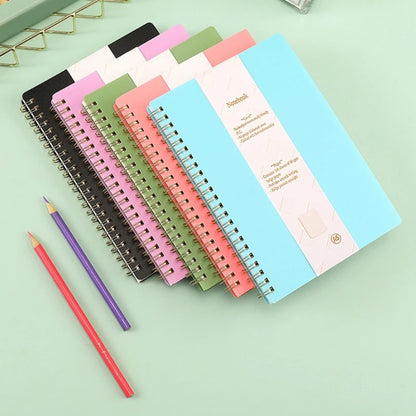 Twin Coil Binding Notebook Journal doublé 160 pages Collège Règle Book Book Best Sale