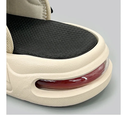 Pantoufles hommes coussin d'air conception glisser homme été nouveau PVC doux antidérapant hommes pantoufles de sport pour hommes tongs Chanclas Hombre