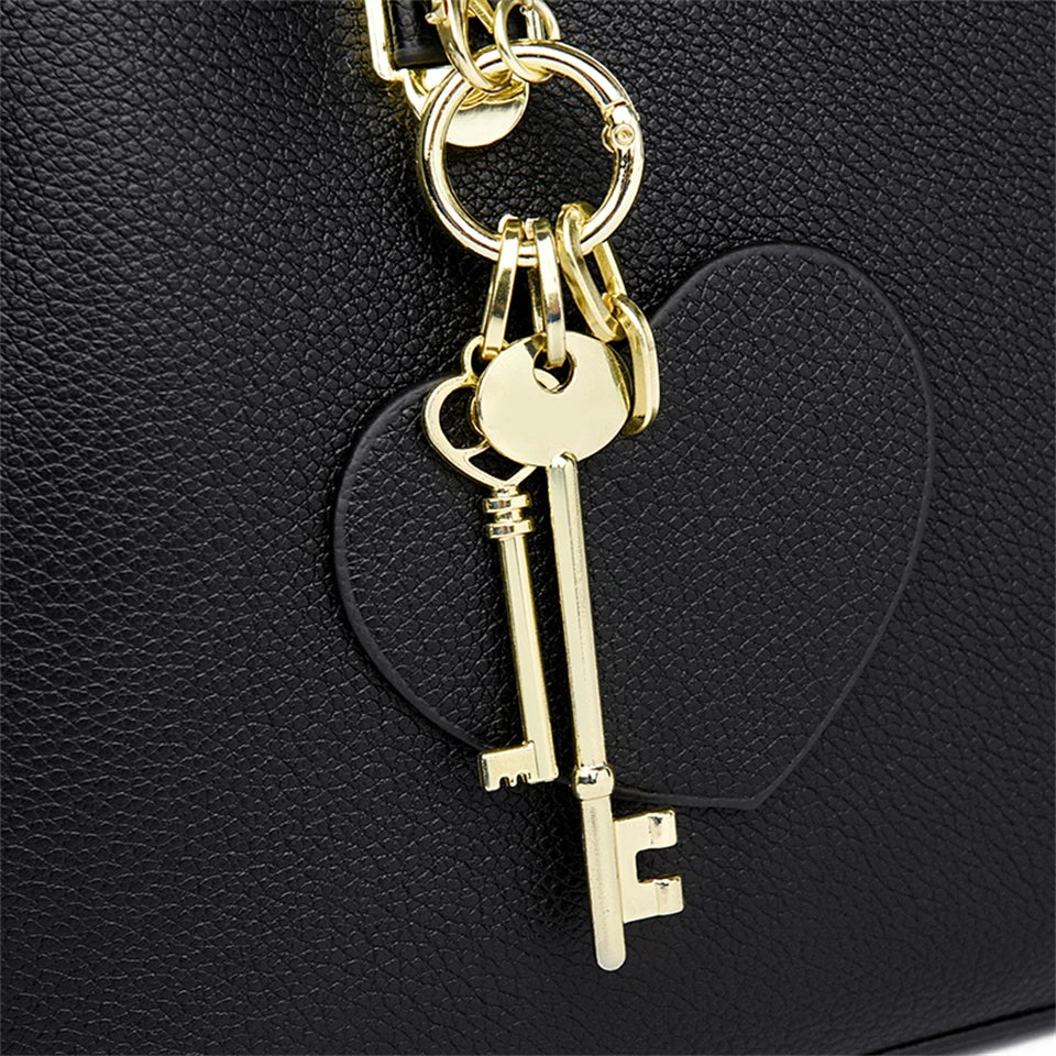 Sacs à bandoulière en cuir de grande capacité pour femmes, sacs à main de créateurs de marque, sacs à main de messager vintage, nouveau, 2024