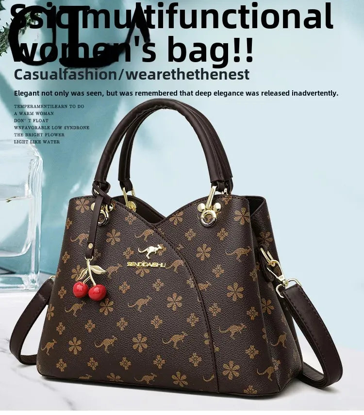 Kangourou femmes sac à main épaule sac à bandoulière automne nouveau Style à la mode maman sac grande capacité fermeture à glissière dames sac à main