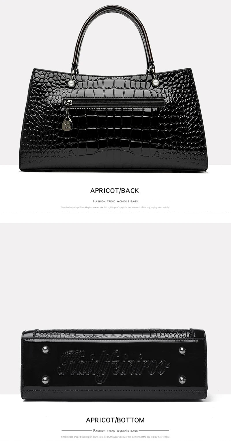 Sacs à main en cuir verni pour femmes, sacs à bandoulière pour dames, sacs à main de créateurs de luxe, petit sac fourre-tout décontracté, initié par la marque, nouveau