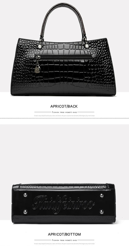 Sacs à main en cuir verni pour femmes, sacs à bandoulière pour dames, sacs à main de créateurs de luxe, petit sac fourre-tout décontracté, initié par la marque, nouveau