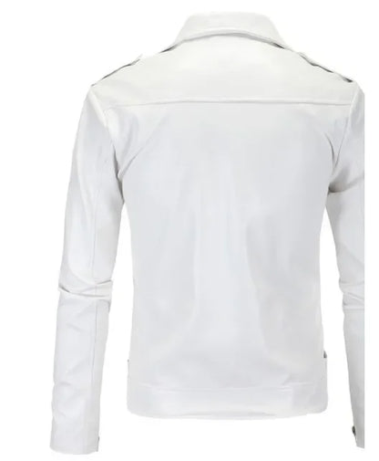 Veste en cuir PU Style motard coupe cintrée pour hommes, manteau décontracté britannique à la mode Y012, veste en cuir confortable et souple pour hommes