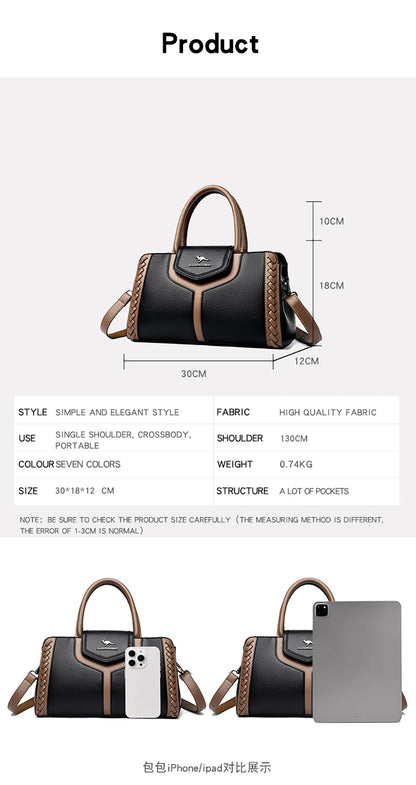 Sac à main tendance pour femmes, fourre-tout de bonne qualité, grande capacité, marque de luxe célèbre, Sac à bandoulière, nouvelle collection 2024