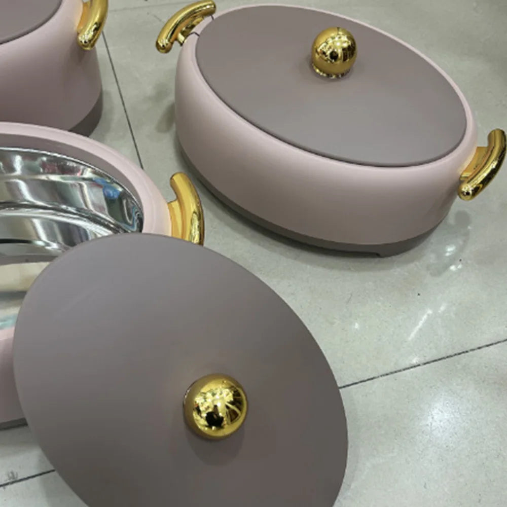 Boîte isotherme pour aliments du Ramadan, grande capacité, chauffe-plats, boîte à lunch, événement, réunion de famille, 2L, 2,5 L, 3L, ensemble de 3 pièces